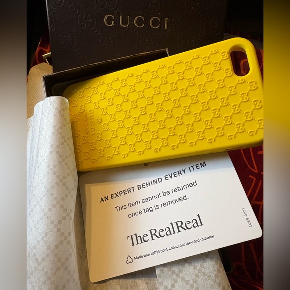💛 GUCCI Rubber GG iPhone 5G Phone Case 💛 NO RETURNS ENSURE FIT !! Thx ☺️ - Picture 6 of 8